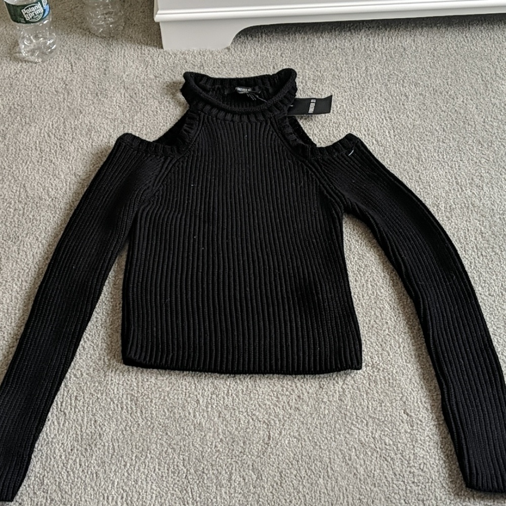 Shoulderless Sweater